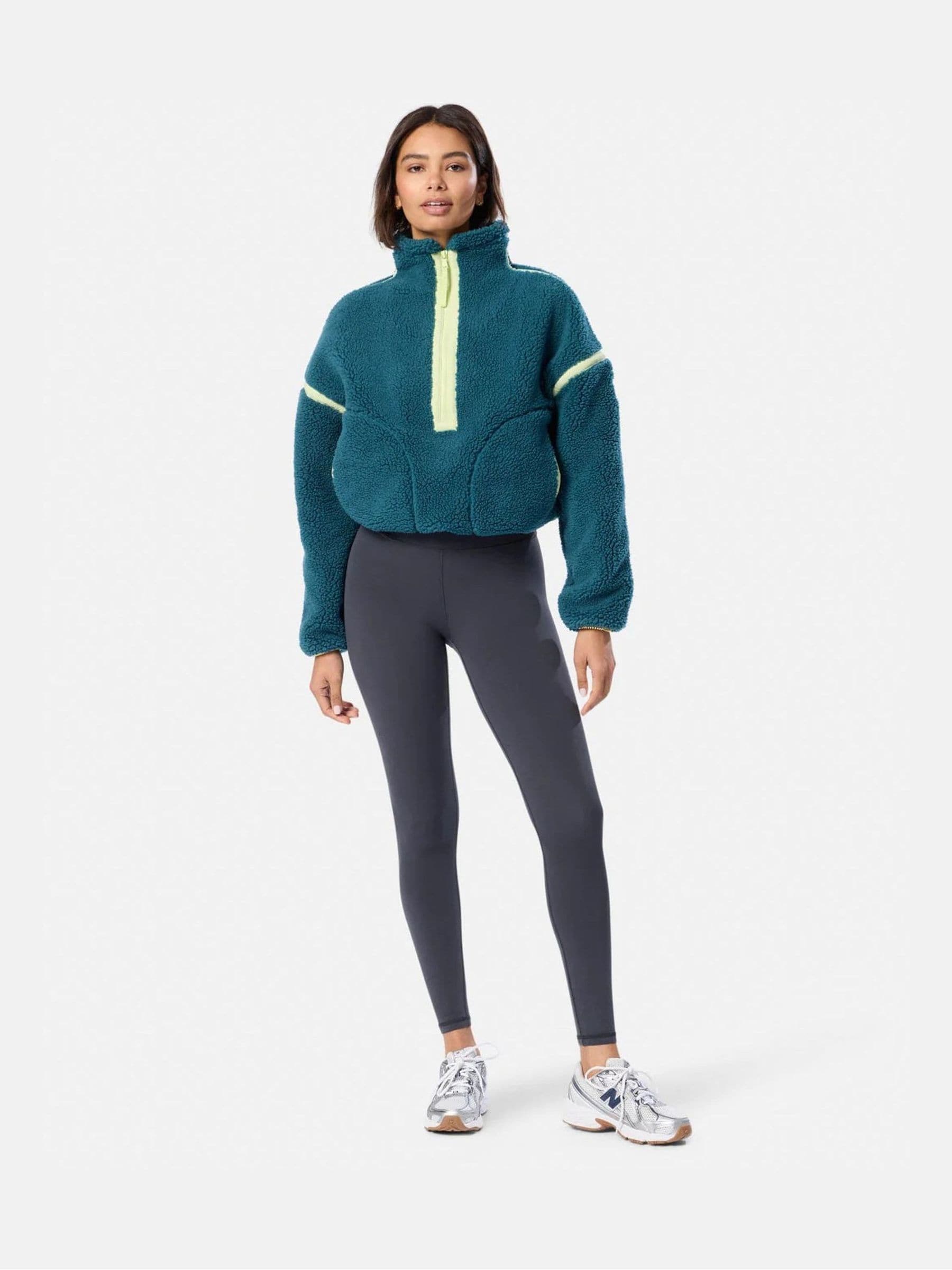 Buy Gym + Coffee Green Industry Half Zip Fleece from Next USA