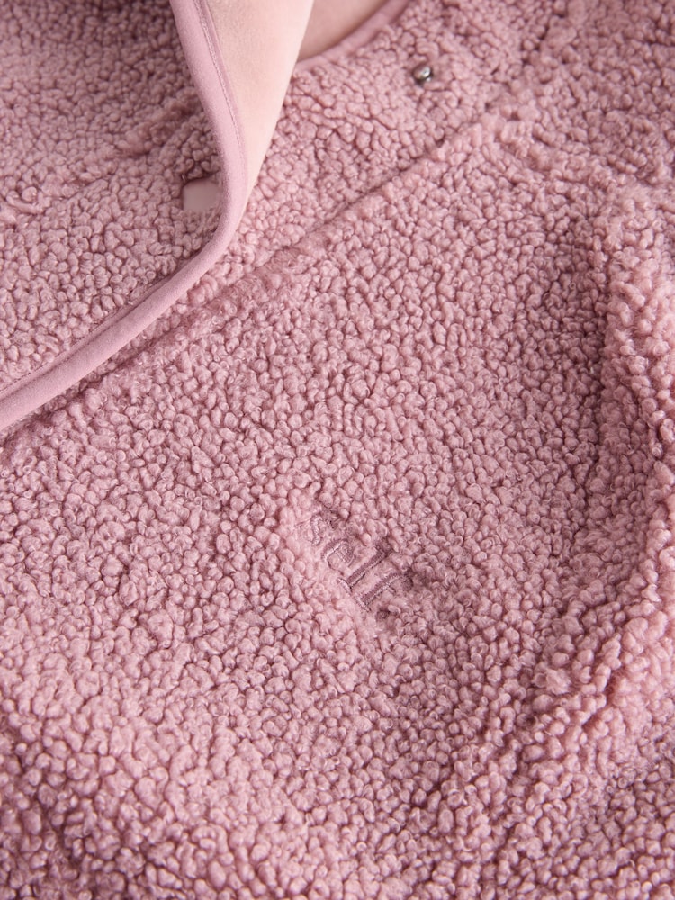 self. Pink Borg Popper Neck Jumper - Image 3 of 3