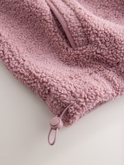 self. Pink Borg Popper Neck Jumper - Image 6 of 7