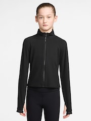 Nike Black Mavn DriFIT Fitted FullZip Long Sleeve Top - Image 1 of 3