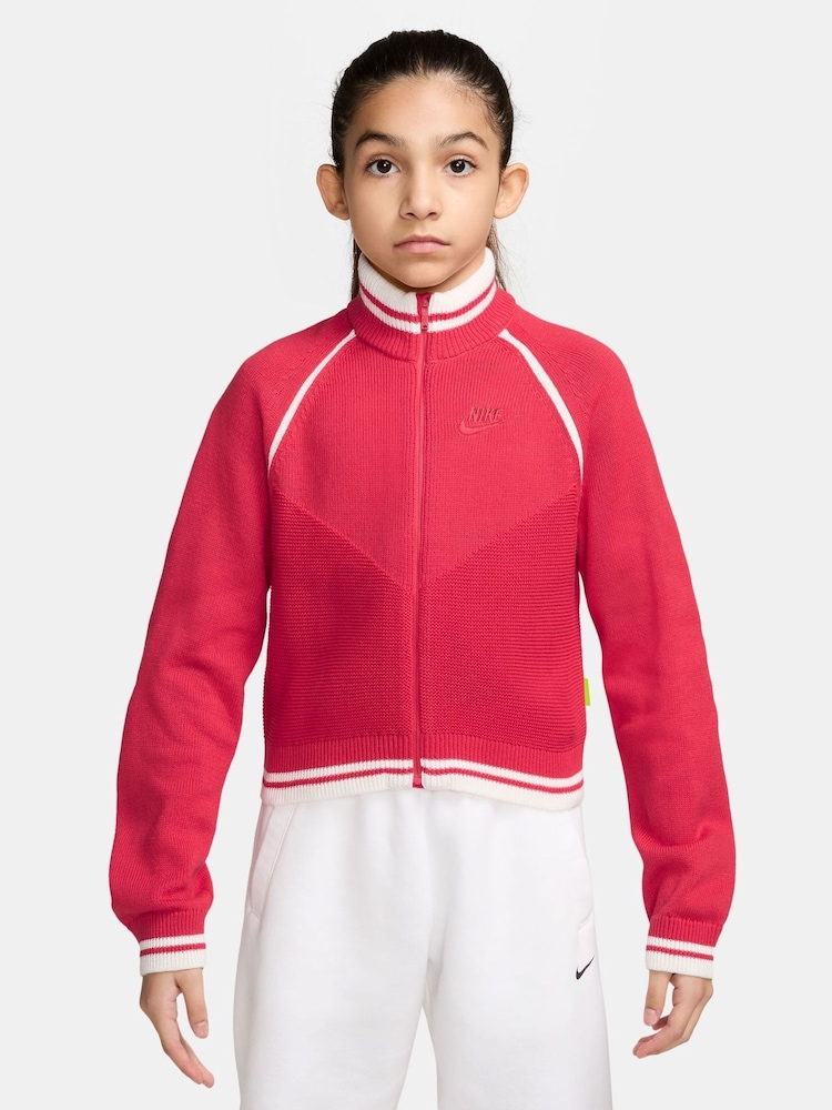 Nike Fusion Red Track Jacket - Image 1 of 3 Nike Fusion Red Track Jacket - Image 1 of 3