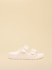Joules Kids' Sunseeker White EVA Double Buckle Sliders - Image 2 of 6