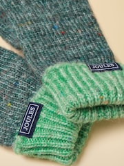 Joules Colourblock Green Gloves - Image 3 of 3