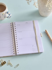 Cream Gingham 2027 A5 Diary - Image 2 of 3