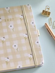 Cream Gingham 2027 A5 Diary - Image 3 of 3