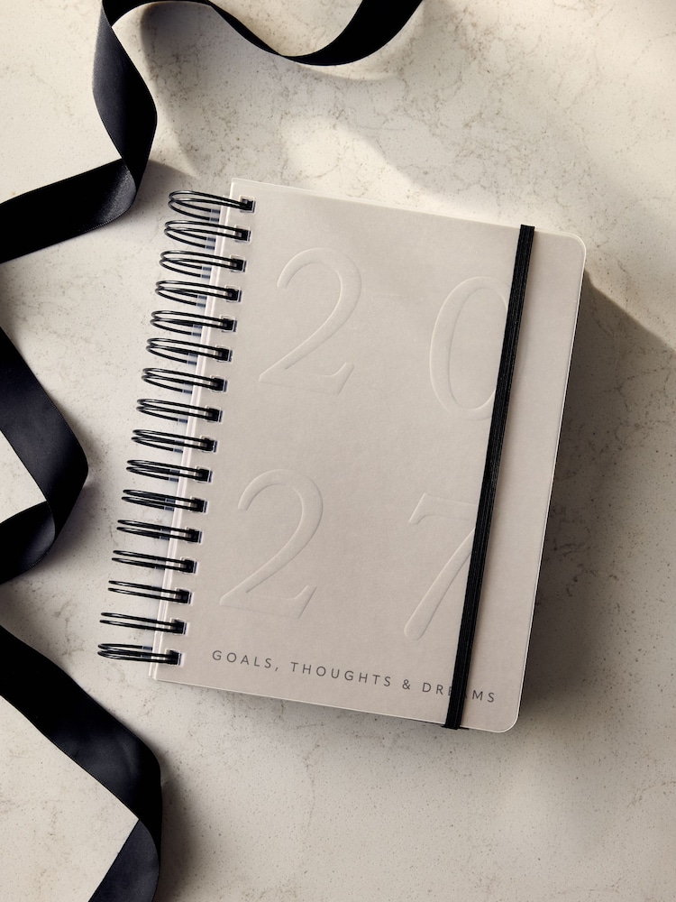 Grey 2027 A5 Page A Day Diary - Image 1 of 6