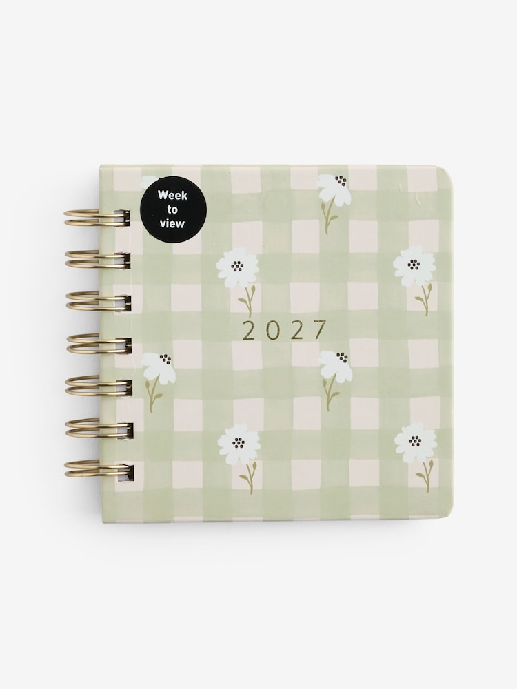 Green Gingham 2027 Compact Diary - Image 5 of 5