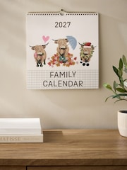 Cream Hamish Family 2027 Calendar - Image 1 of 5