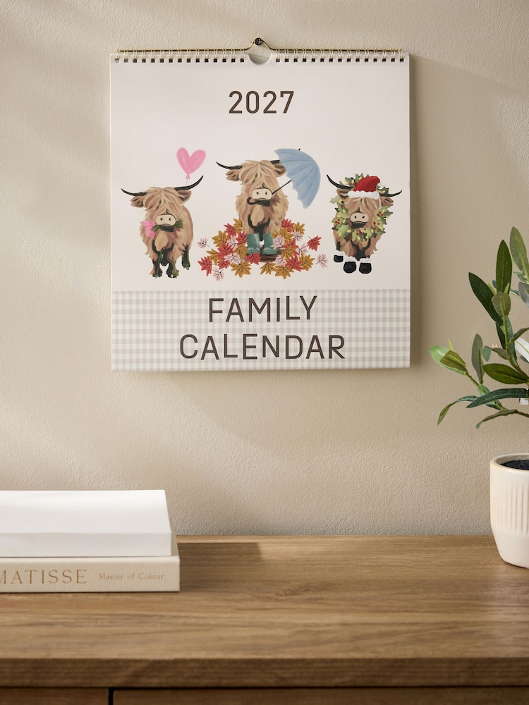 Cream Hamish Family 2027 Calendar - Image 1 of 5