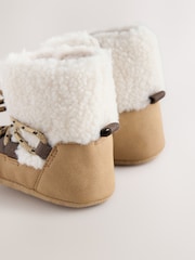 Chocolate Brown Baby Snow Boots (0-2mths) - Image 5 of 5