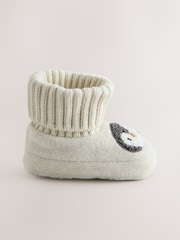 Neutral Animals Baby Sock Top Boot Shoes (0-18mths) - Image 2 of 5