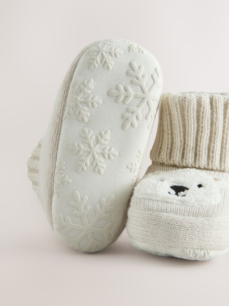 Neutral Animals Baby Sock Top Boot Shoes (0-18mths) - Image 5 of 5
