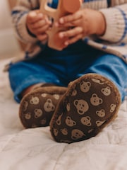 Chocolate Brown Bear Baby Sock Top (0-2mths) - Image 4 of 7