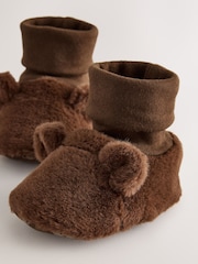 Chocolate Brown Bear Baby Sock Top (0-2mths) - Image 6 of 7