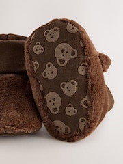 Chocolate Brown Bear Baby Sock Top (0-2mths) - Image 7 of 7