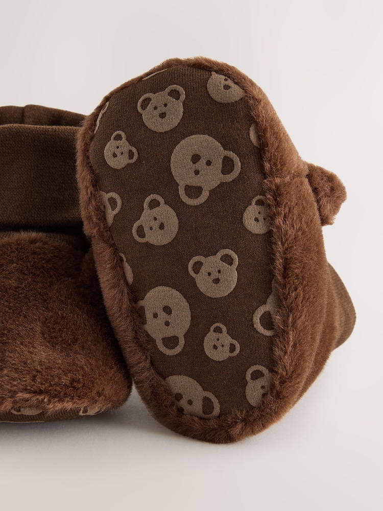 Chocolate Brown Bear Baby Sock Top (0-2mths) - Image 7 of 7