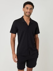 Threadbare Threadbare Shirt & Shorts Lounge Black Set (2-Piece Set) - 圖片 1/4