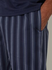 Threadbare Blue Stripe Pyjama T-Shirt & Bottoms Set - Image 4 of 4