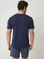 Threadbare Stripe Pyjama T-Shirt and Shorts Set - تصویر 2 از 4