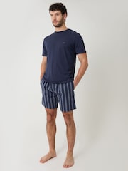 Threadbare Stripe Pyjama T-Shirt and Shorts Set - تصویر 3 از 4