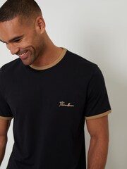 Threadbare Black Contrast Binding Lounge Set - Image 3 of 4