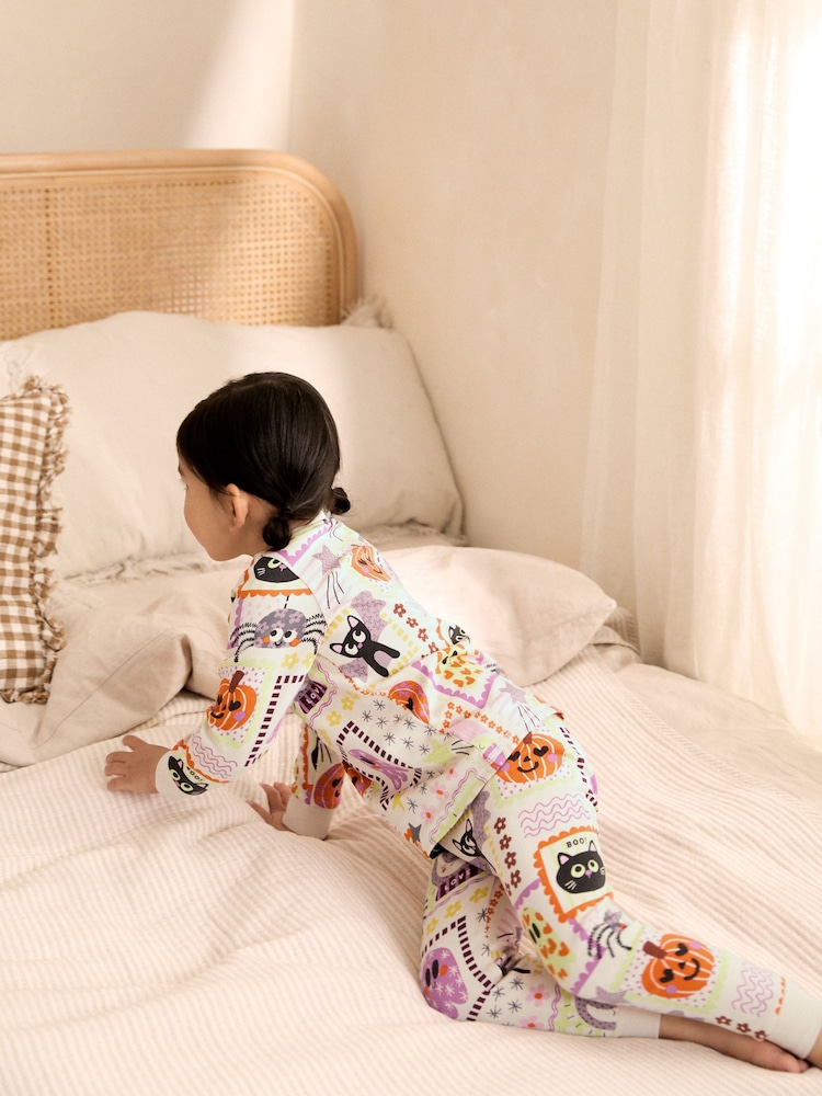 Patchwork multicolor - Pijamas de Halloween con personajes (9meses -12año) - Imagen 2 de 5