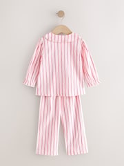 Rosa Stripete - Vevde Pyjamas med knapper (9mnd.–10år) - Bilde 5 av 7