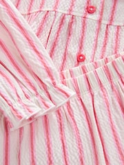 Rosa Stripete - Vevde Pyjamas med knapper (9mnd.–10år) - Bilde 7 av 7