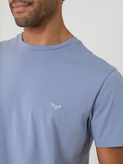 Threadbare Blue Stripe Pyjama T-Shirt and Shorts Set 2 Piece - Image 4 of 4