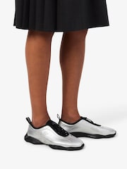 Lacoste Silver Lacoste Tennis Ballerina Trainers - Image 1 of 8
