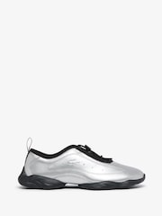 Lacoste Silver Lacoste Tennis Ballerina Trainers - Image 2 of 8
