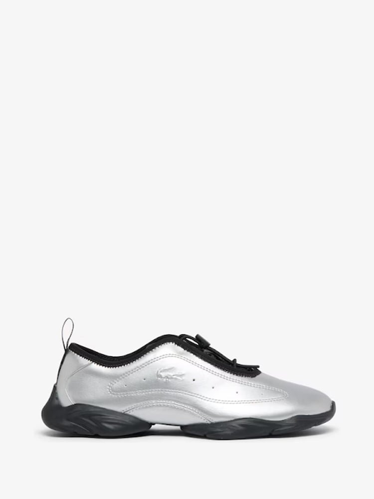 Lacoste Silver Lacoste Tennis Ballerina Trainers - Image 2 of 8