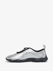 Lacoste Silver Lacoste Tennis Ballerina Trainers - Image 8 of 8