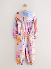 Pink Map Print Waterproof Printed Puddlesuit (3mths-7yrs) - Image 2 of 5