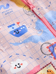 Pink Map Print Waterproof Printed Puddlesuit (3mths-7yrs) - Image 5 of 5