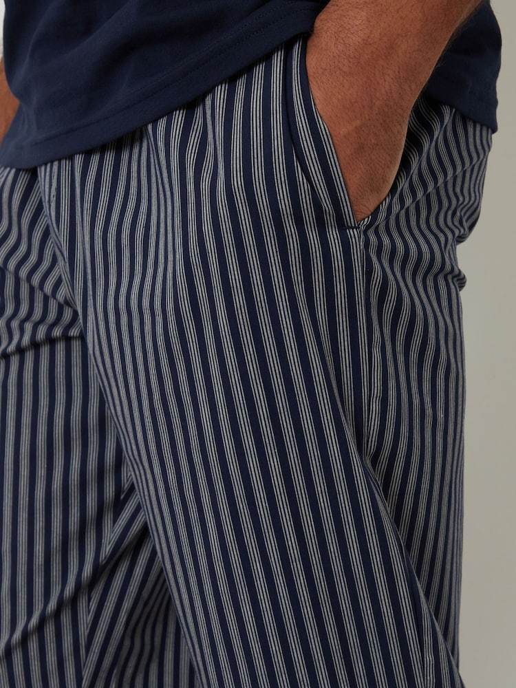 Threadbare Blue Stripe T-Shirt & Pyjama Bottoms Set - Image 4 of 4 Threadbare Blue Stripe T-Shirt & Pyjama Bottoms Set - Image 4 of 4