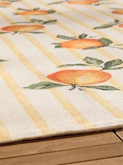 Furn Fruits Oranges Gingham Check Indoor/ Outdoor Rug - Imaginea 3 din 3