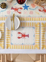 Furn Set of 4 Multicolour Brunch Stripes Indoor/Outdoor Placemats Table Cloths - Image 1 of 5