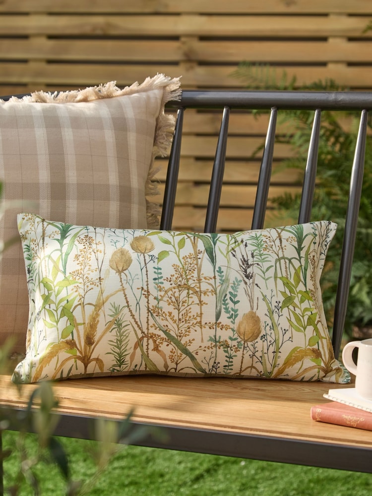 Voyage Moss Lydiard Reversible Outdoor Cushion - Image 1 of 5
