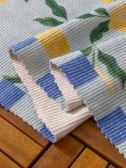 Furn Blue Lemon Printed Indoor/Outdoor Rug - Image 3 of 5