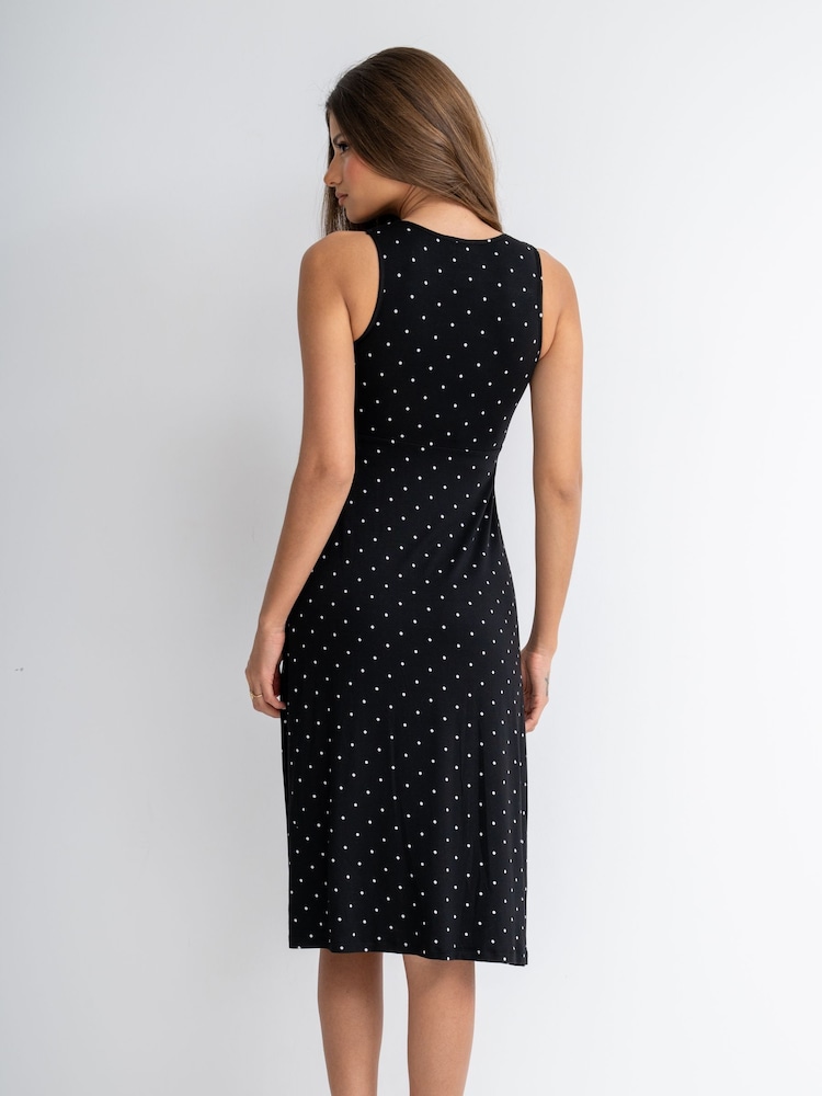 Pour Moi Sofa Loves Lace Hidden Mesh Support Soft Jersey Midi Chemise - Imaginea 2 din 4