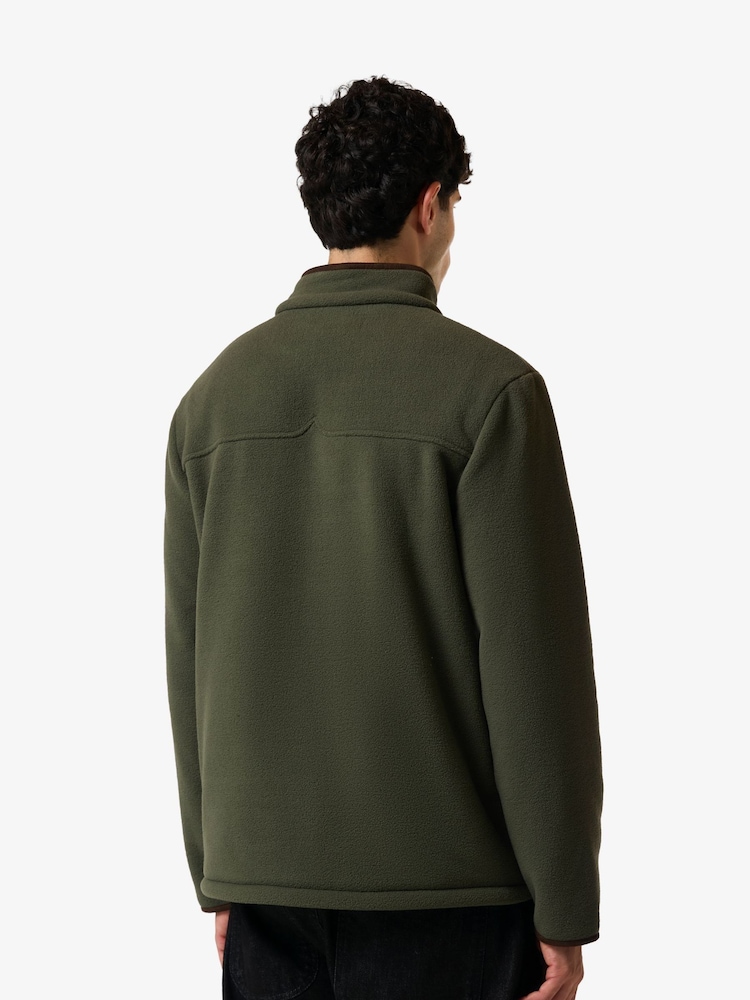 Hunter Green Mens Originals Microfleece 1/4 Zip - Image 2 of 4