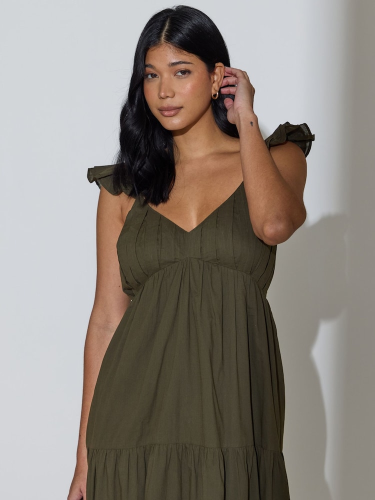 green frill sleeve dress Jovani 39931 Homecoming Short Ruffle Cocktail Dress Emerald Green – The  Dress Outlet main image 0