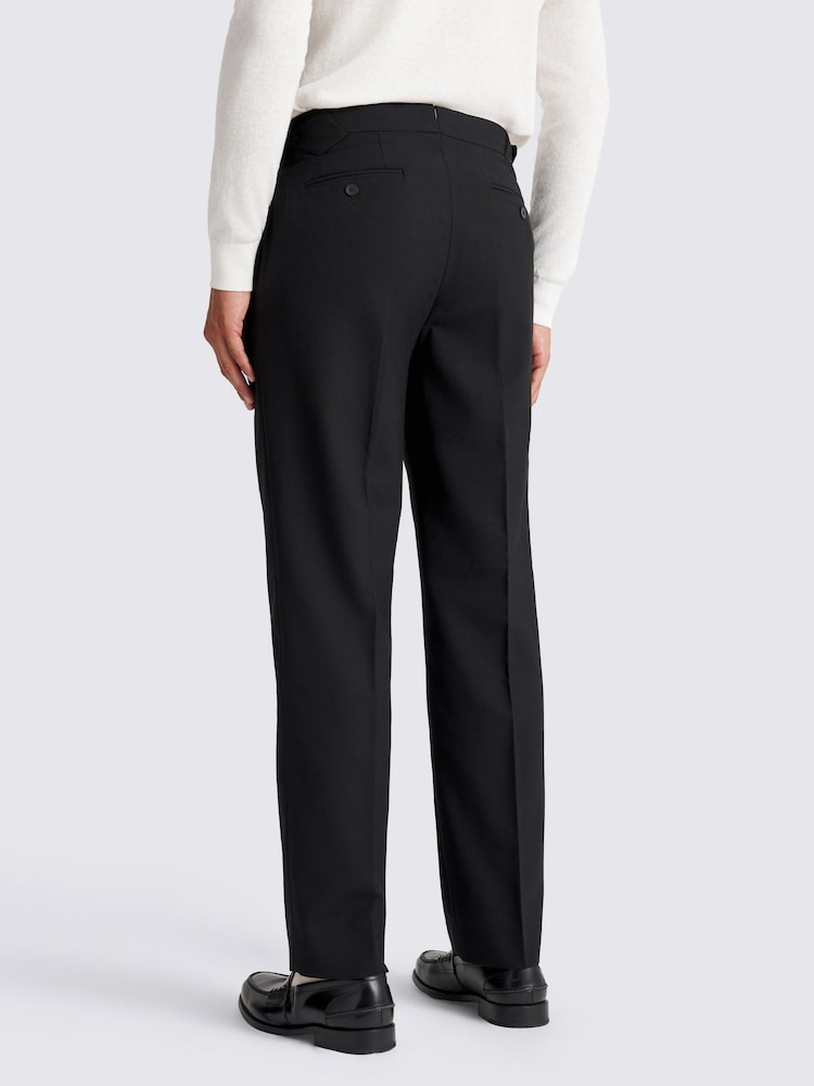 MOSS Black Wool Pleated Trousers - Image 2 of 5 MOSS Black Wool Pleated Trousers - Image 2 of 5