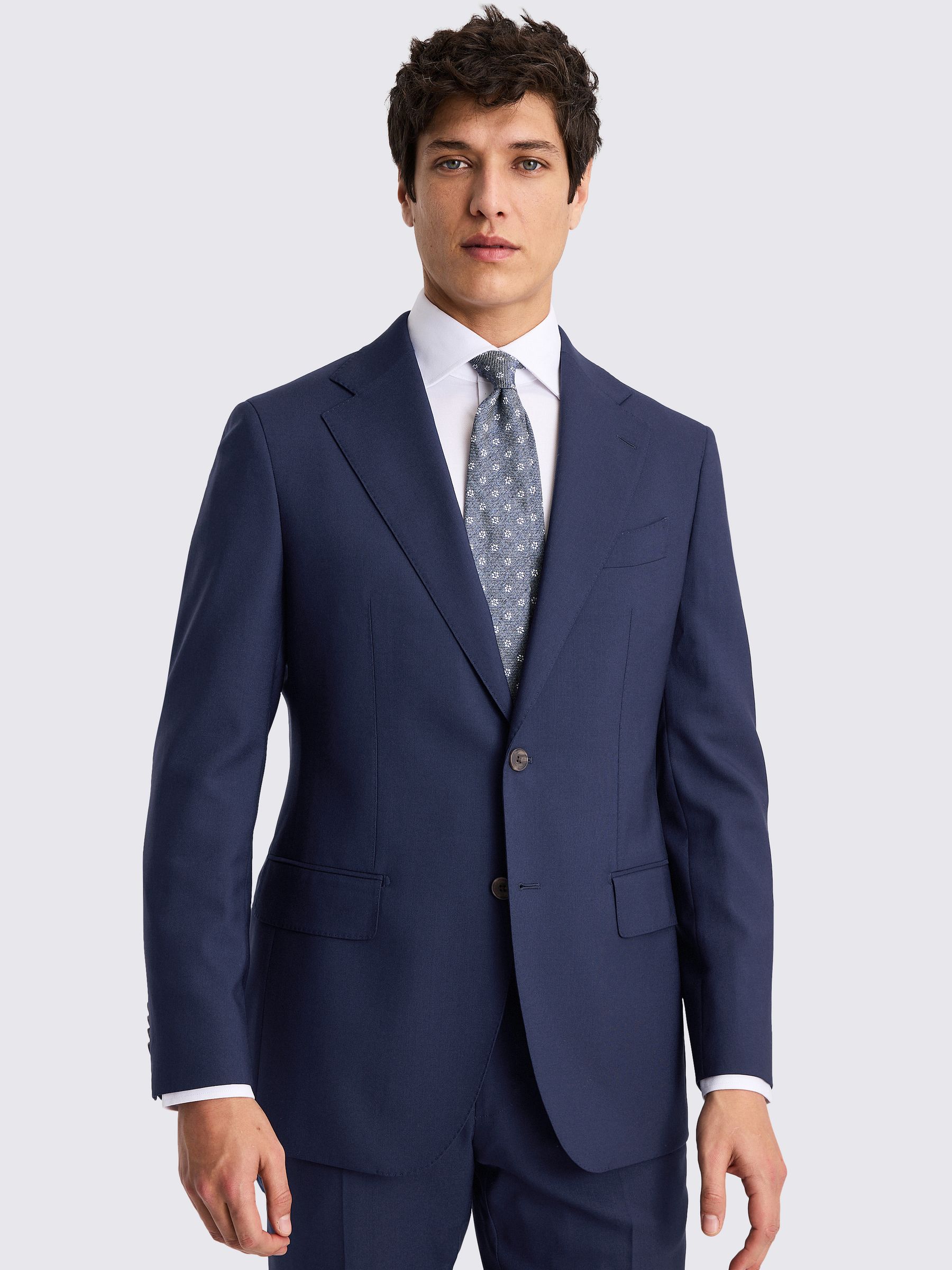 BREMA MENICHETTI ネイビー ジャケット Buy MOSS Bright Blue Tailored Fit Italian Suit Jacket from Next USA