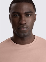 MOSS Light Mauve Crew Neck T-Shirt - Image 3 of 4