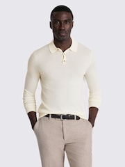 MOSS Natural Merino Polo Shirt - Image 1 of 4