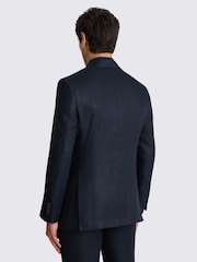 سترة بدلة من نسيج تويل الكتان بتفصيل مفصل من MOSS - صورة 3 من 5