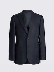 سترة بدلة من نسيج تويل الكتان بتفصيل مفصل من MOSS - صورة 5 من 5