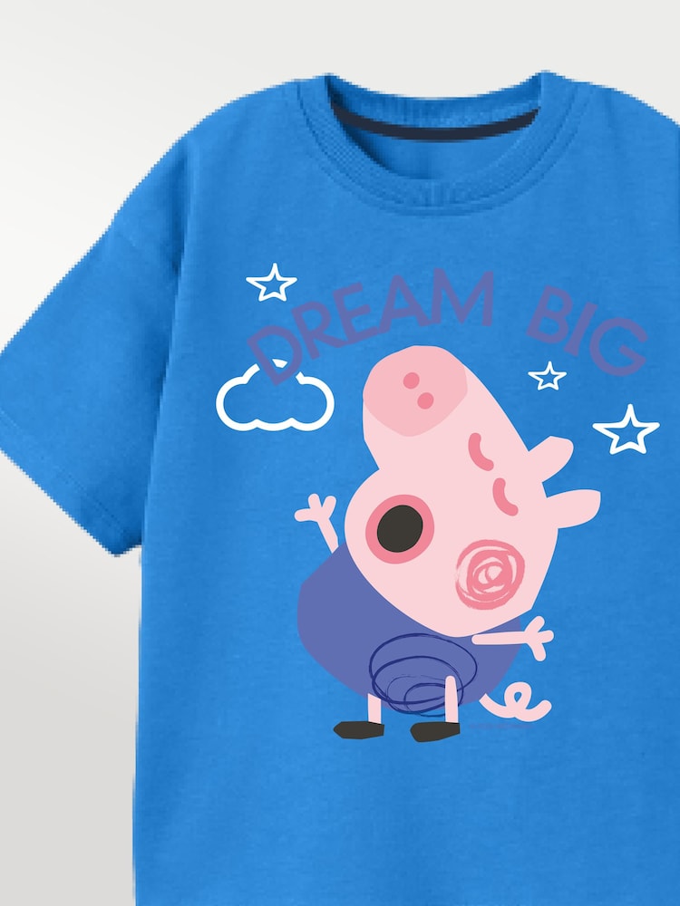 Brands In Blue Peppa Pig George Bed Time Pyjamas - Image 2 of 3 Brands In Blue Peppa Pig George Bed Time Pyjamas - Image 2 of 3